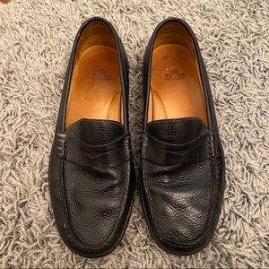 Peter Miller Black Slip On Shoes